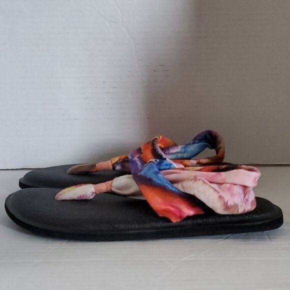 Sanuk Sandals Shoes Yoga Mat Sling 2 Fabric Tie Dye Women's WOMAN'S Size 6 - Picture 7 of 16